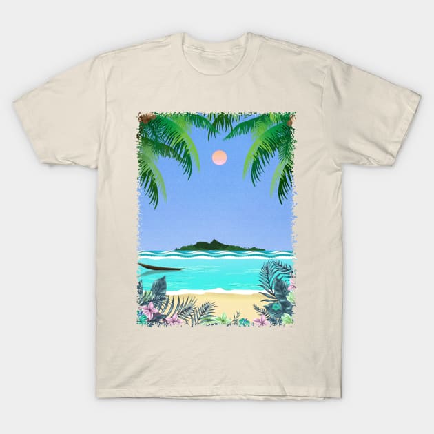 Paradise Azure T-Shirt by Artful Vista